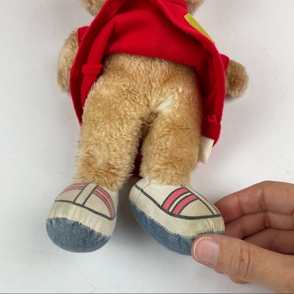 Vintage Alvin Chipmunks CBS Plush Stuffed Animal Bear Red Brown - Picture 5 of 8